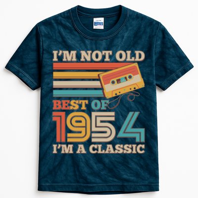 Im Not Old Best Of 1954 Im A Classic 70th Birthday Kids Tie-Dye T-Shirt