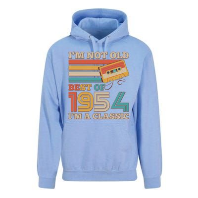 Im Not Old Best Of 1954 Im A Classic 70th Birthday Unisex Surf Hoodie