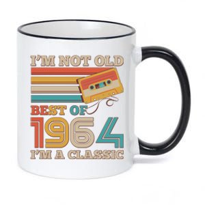 Im Not Old Best Of 1964 Im A Classic 60th Birthday 11oz Black Color Changing Mug