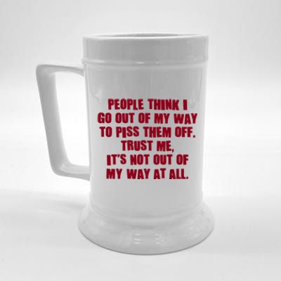 Its Not Out Of My Way Cute Gift Beer Stein