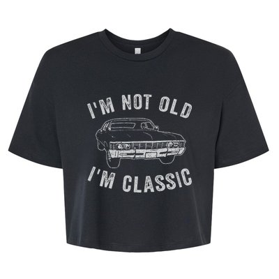 I'm Not Old I'm Classic Funny Car Bella+Canvas Jersey Crop Tee