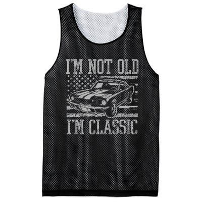 IM Not Old IM Classic Car Birthday Dad Grandpa Mesh Reversible Basketball Jersey Tank