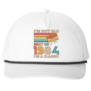 Im Not Old Best Of 1984 Im A Classic 40th Birthday Snapback Five-Panel Rope Hat