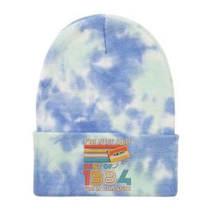 Im Not Old Best Of 1984 Im A Classic 40th Birthday Tie Dye 12in Knit Beanie