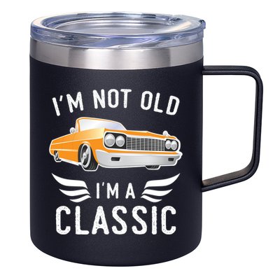 I'm Not Old I'm A Classic Retro Car Grandma Grandpa Birthday Gift 12oz Stainless Steel Coffee Mug