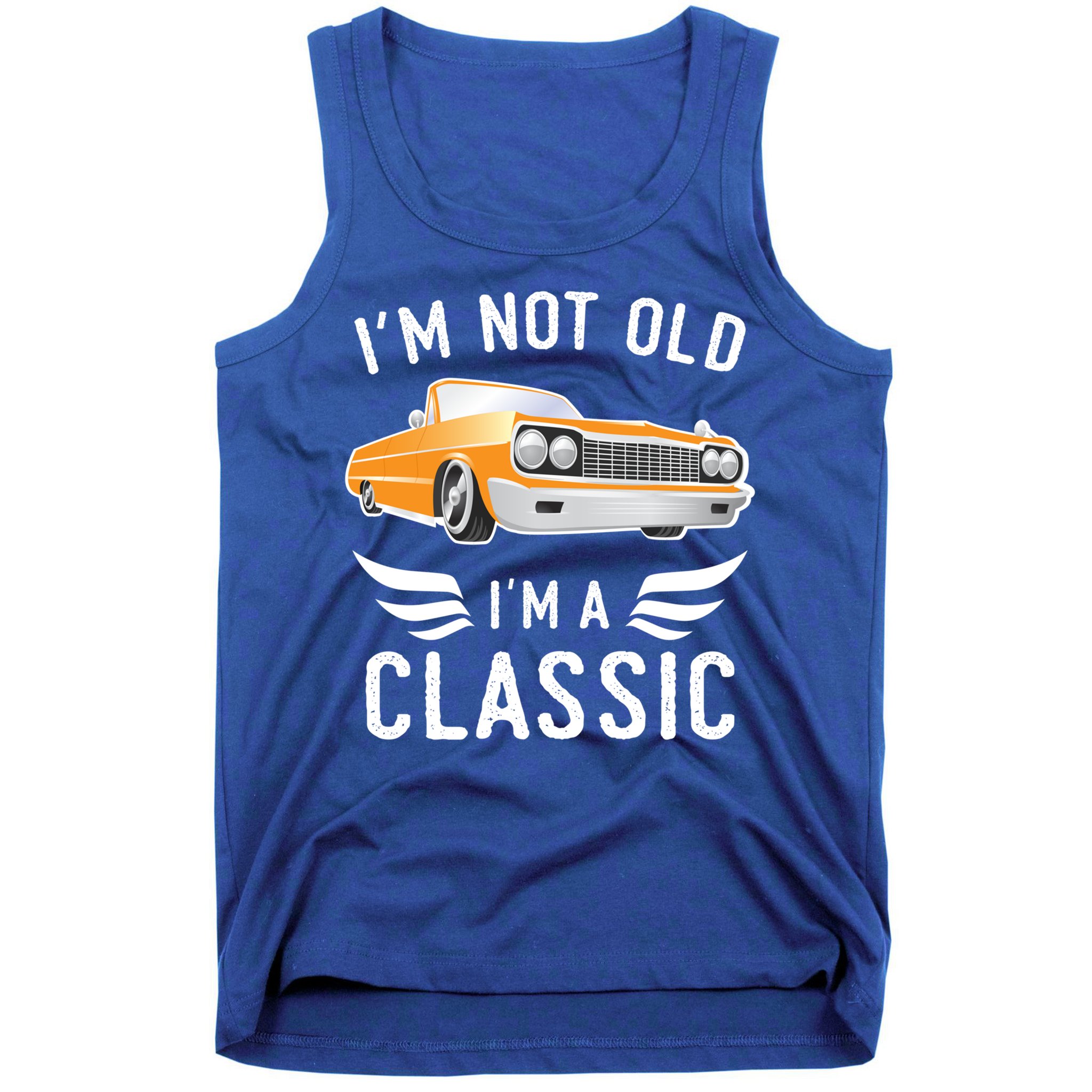 I'm Not Old I'm A Classic Retro Car Grandma Grandpa Birthday Gift Tank Top