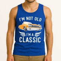 I'm Not Old I'm A Classic Retro Car Grandma Grandpa Birthday Gift Tank Top