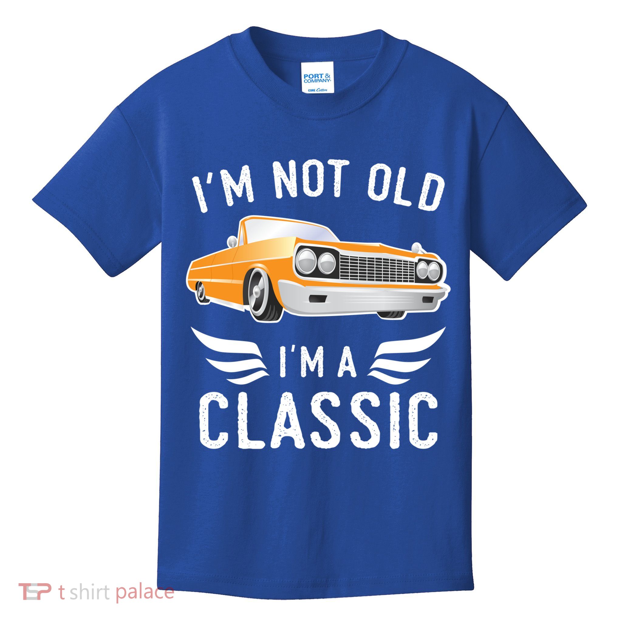 I'm Not Old I'm A Classic Retro Car Grandma Grandpa Birthday Gift Kids T-Shirt