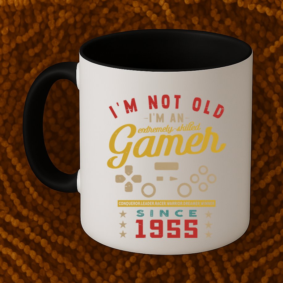IM Not Old IM A Skilled Gamer 1955 Videogame Gaming Gift Mug