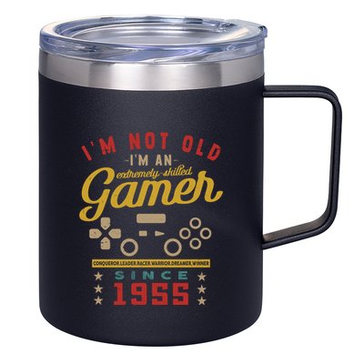 IM Not Old IM A Skilled Gamer 1955 Videogame Gaming Gift 12oz Stainless Steel Coffee Mug