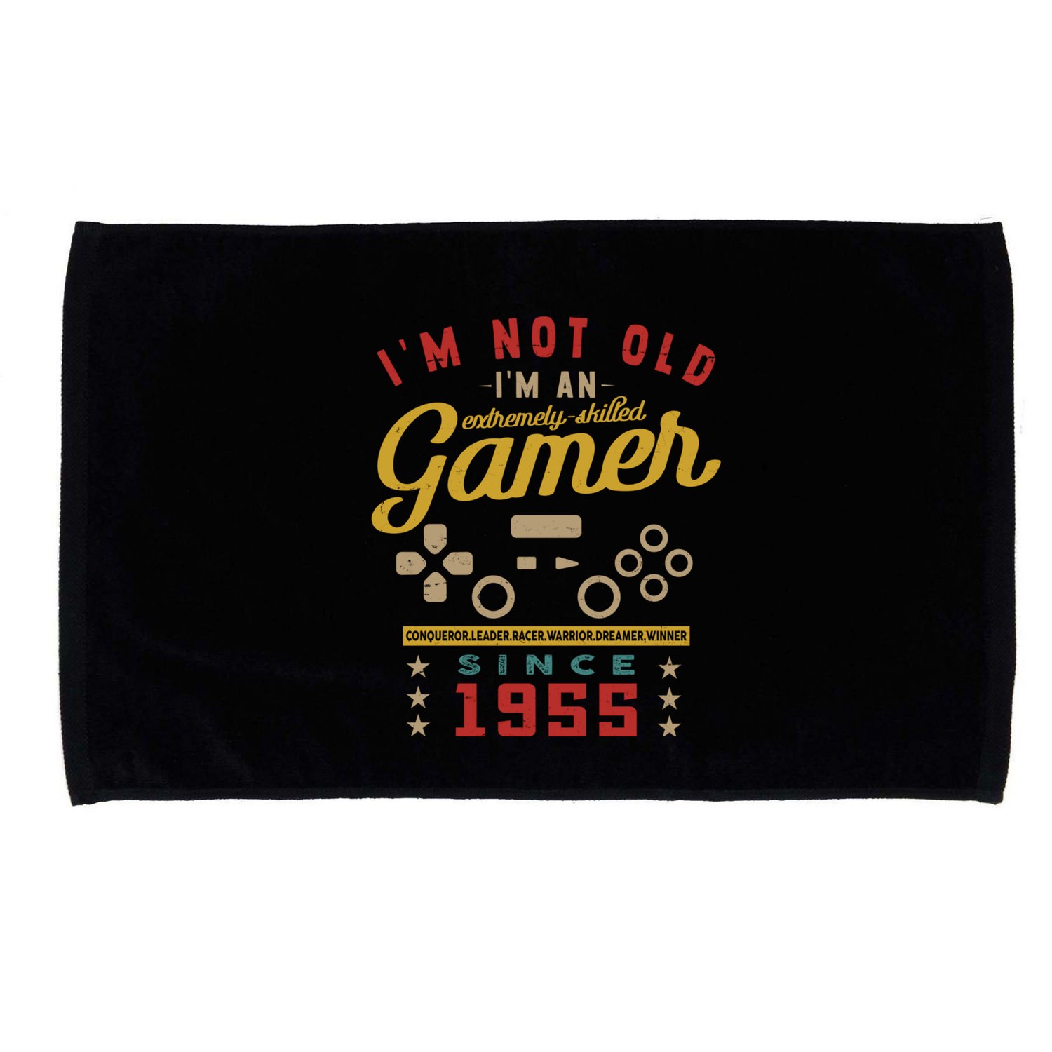IM Not Old IM A Skilled Gamer 1955 Videogame Gaming Gift Microfiber Hand Towel