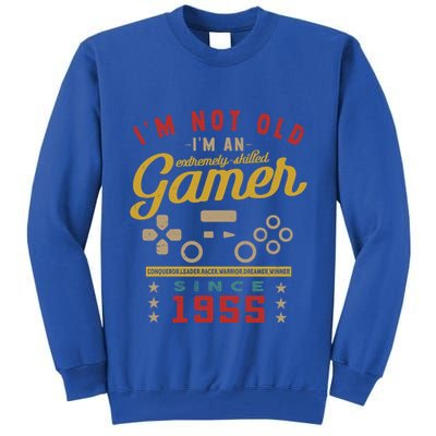 IM Not Old IM A Skilled Gamer 1955 Videogame Gaming Gift Tall Sweatshirt