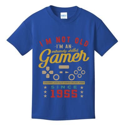 IM Not Old IM A Skilled Gamer 1955 Videogame Gaming Gift Kids T-Shirt