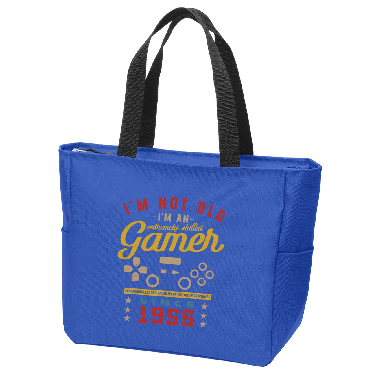 IM Not Old IM A Skilled Gamer 1955 Videogame Gaming Gift Zip Tote Bag