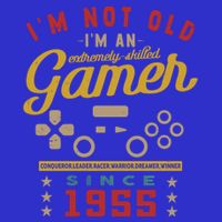 IM Not Old IM A Skilled Gamer 1955 Videogame Gaming Gift Zip Tote Bag