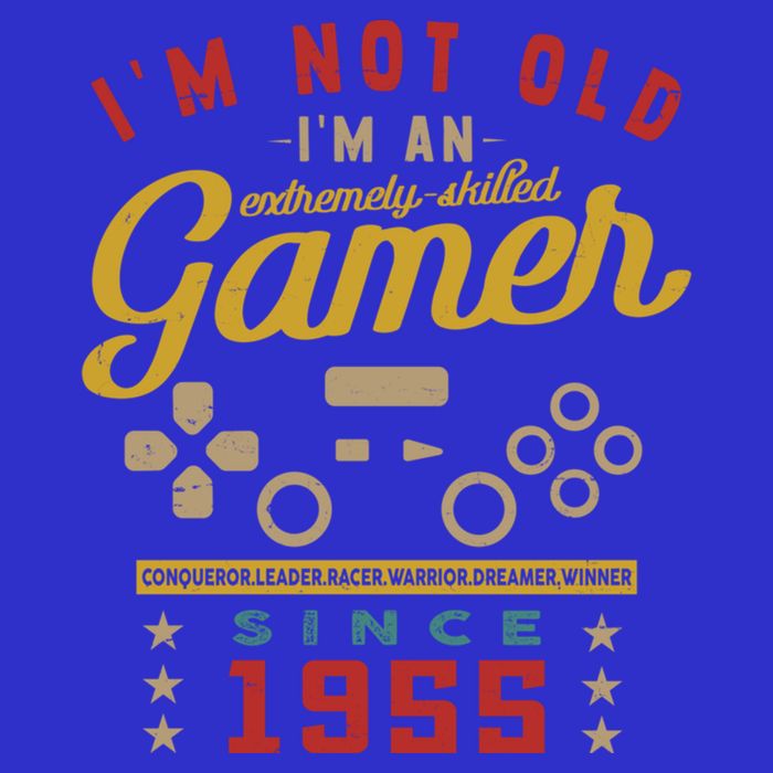 IM Not Old IM A Skilled Gamer 1955 Videogame Gaming Gift Zip Tote Bag
