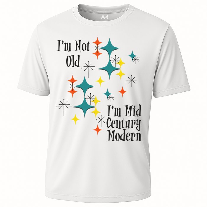 I'm Not Old I'm Mid Century Modern Space Age Birthday Funny Cooling Performance Crew T-Shirt