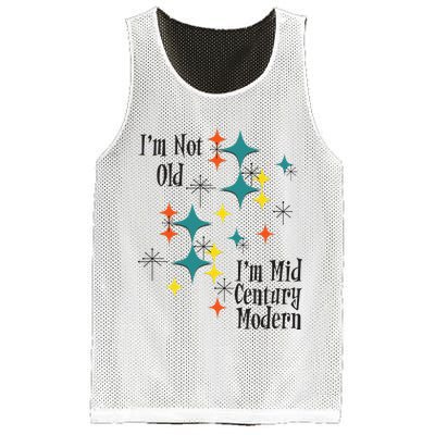 I'm Not Old I'm Mid Century Modern Space Age Birthday Funny Mesh Reversible Basketball Jersey Tank