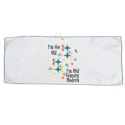 I'm Not Old I'm Mid Century Modern Space Age Birthday Funny Large Microfiber Waffle Golf Towel