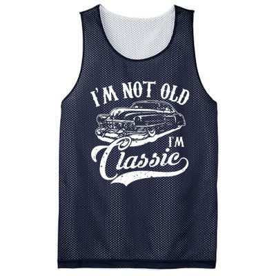 Im Not Old Im A Classic Funny Retro Vintage Car Lover Mesh Reversible Basketball Jersey Tank