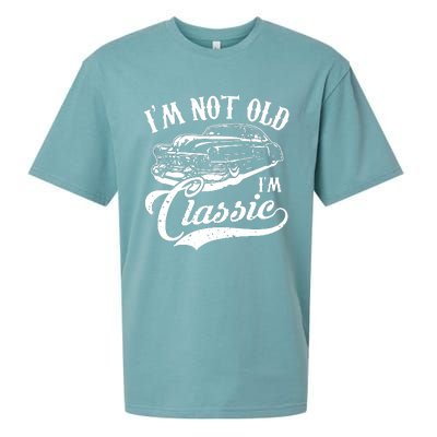 Im Not Old Im A Classic Funny Retro Vintage Car Lover Sueded Cloud Jersey T-Shirt