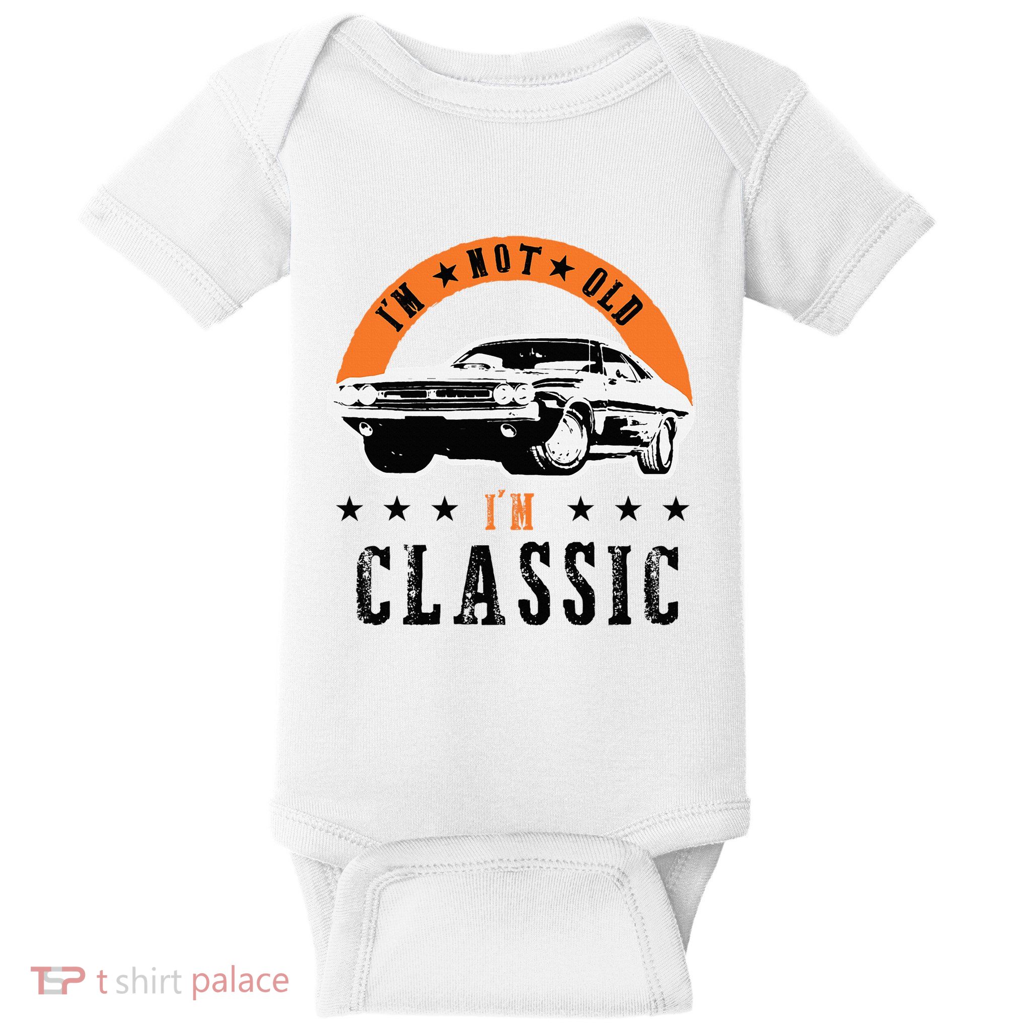 IM Not Old IM Classic Muscle Cars Retro Dad Vintage Car Baby Bodysuit