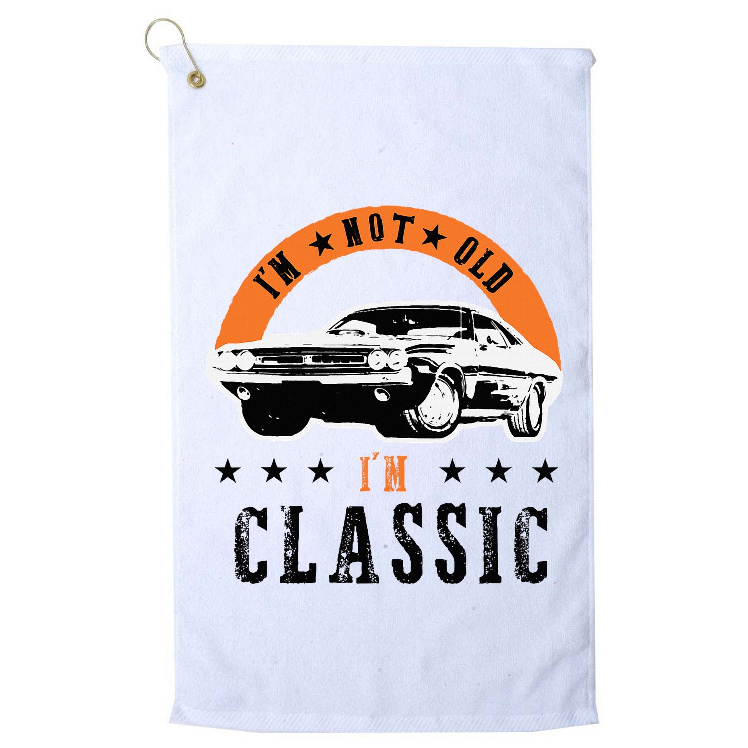 IM Not Old IM Classic Muscle Cars Retro Dad Vintage Car Golf Towel