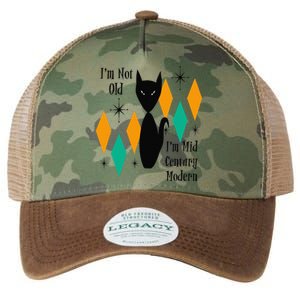 Im Not Old Im Mid Century Modern Black Cat Birthday Funny Legacy Tie Dye Trucker Hat