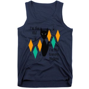 Im Not Old Im Mid Century Modern Black Cat Birthday Funny Tank Top