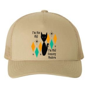 Im Not Old Im Mid Century Modern Black Cat Birthday Funny Yupoong Adult 5-Panel Trucker Hat