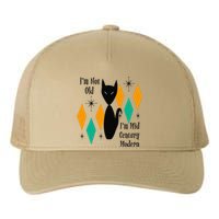 Im Not Old Im Mid Century Modern Black Cat Birthday Funny Yupoong Adult 5-Panel Trucker Hat