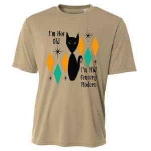 Im Not Old Im Mid Century Modern Black Cat Birthday Funny Cooling Performance Crew T-Shirt