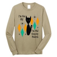 Im Not Old Im Mid Century Modern Black Cat Birthday Funny Long Sleeve Shirt