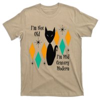 Im Not Old Im Mid Century Modern Black Cat Birthday Funny T-Shirt