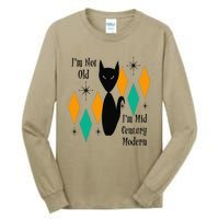 Im Not Old Im Mid Century Modern Black Cat Birthday Funny Tall Long Sleeve T-Shirt