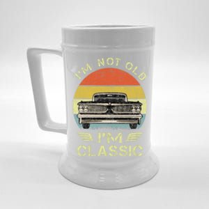 IM Not Old IM Classic Funny Car Graphic Beer Stein