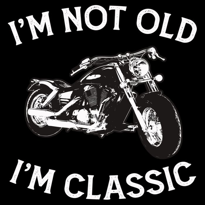 I'm Not Old I'm Classic Funny Motorcycle Graphic City Backpack