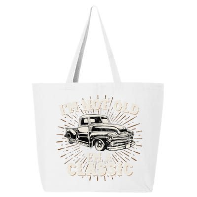 IM Not Old IM Classic Retro Truck Distressed Design 25L Jumbo Tote