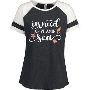 In Need Of Vitamin Sea Enza Ladies Jersey Colorblock Tee