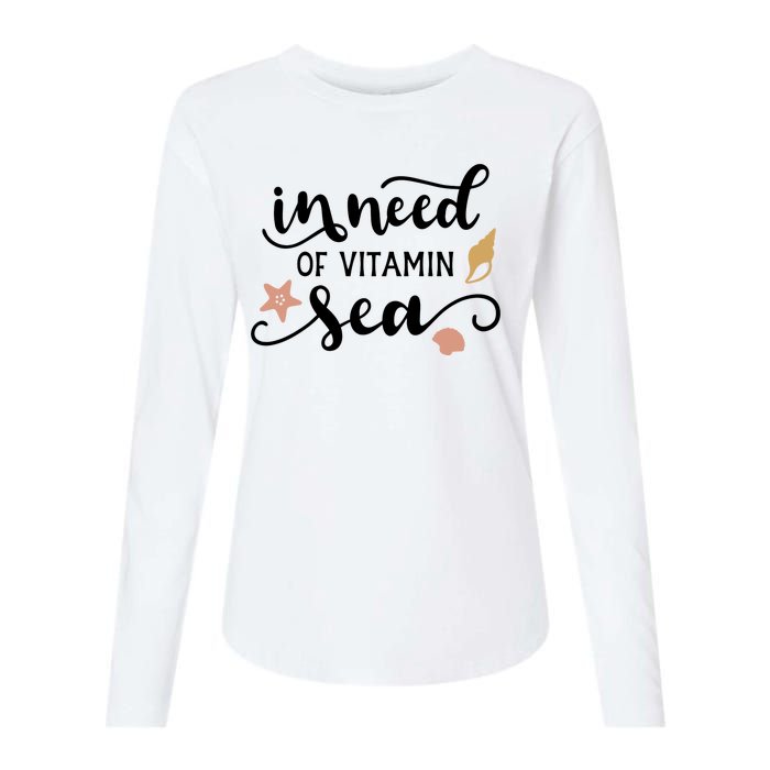 In Need Of Vitamin Sea Womens Cotton Relaxed Long Sleeve T-Shirt