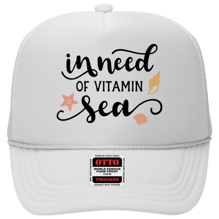 In Need Of Vitamin Sea High Crown Mesh Back Trucker Hat