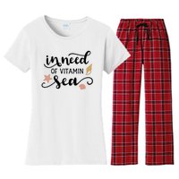 In Need Of Vitamin Sea Women's Flannel Pajama Set