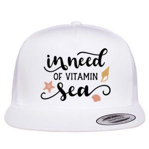 In Need Of Vitamin Sea Flat Bill Trucker Hat