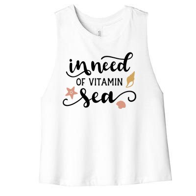 In Need Of Vitamin Sea Women's Racerback Cropped Tank