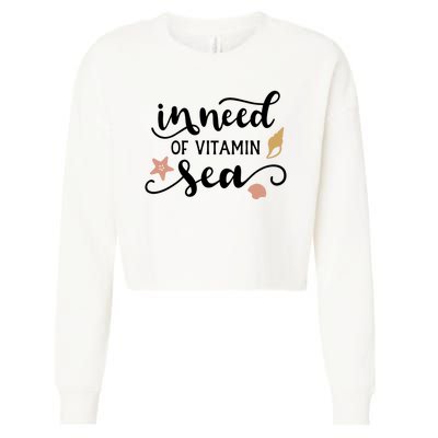 In Need Of Vitamin Sea Cropped Pullover Crew