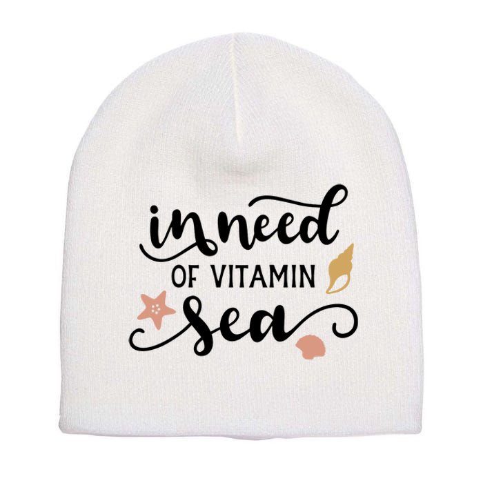 In Need Of Vitamin Sea Short Acrylic Beanie