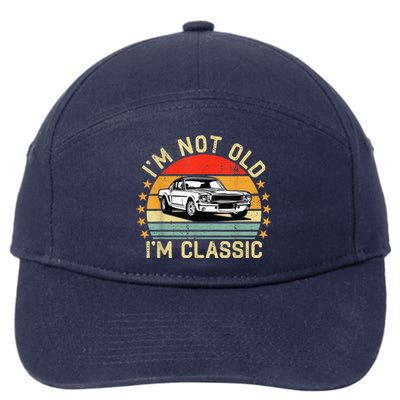 I'm Not Old I'm Classic Funny Car Graphic Vintage 7-Panel Snapback Hat