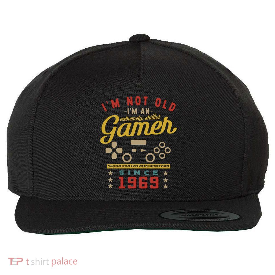 IM Not Old IM A Skilled Gamer 1969 Videogame Gaming Meaningful Gift Wool Snapback Cap