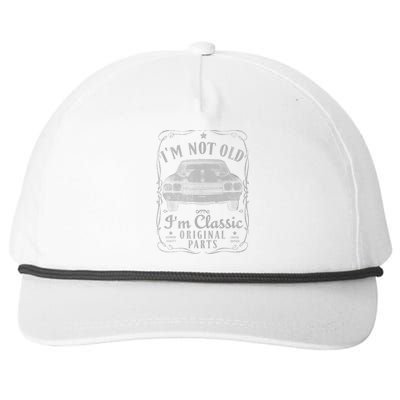 I'm Not Old I'm Classic Funny Car Graphic Gifts Snapback Five-Panel Rope Hat