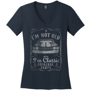 I'm Not Old I'm Classic Funny Car Graphic Gifts Women's V-Neck T-Shirt